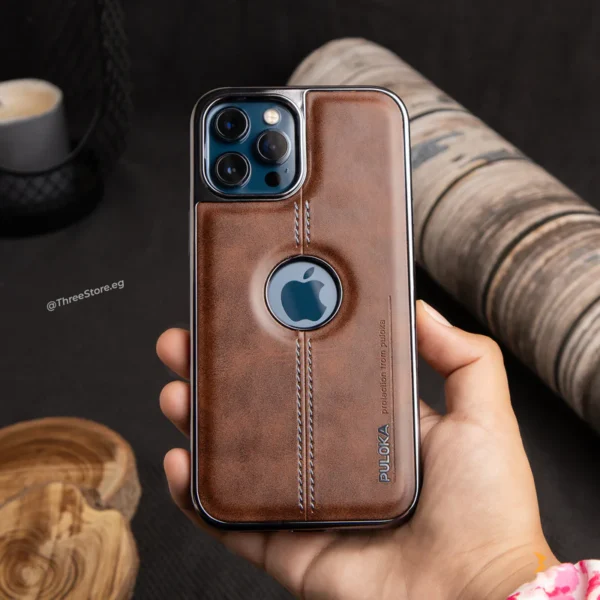 ⁦Leather Slim Logo View Classic For Iphone⁩ - الصورة ⁦7⁩