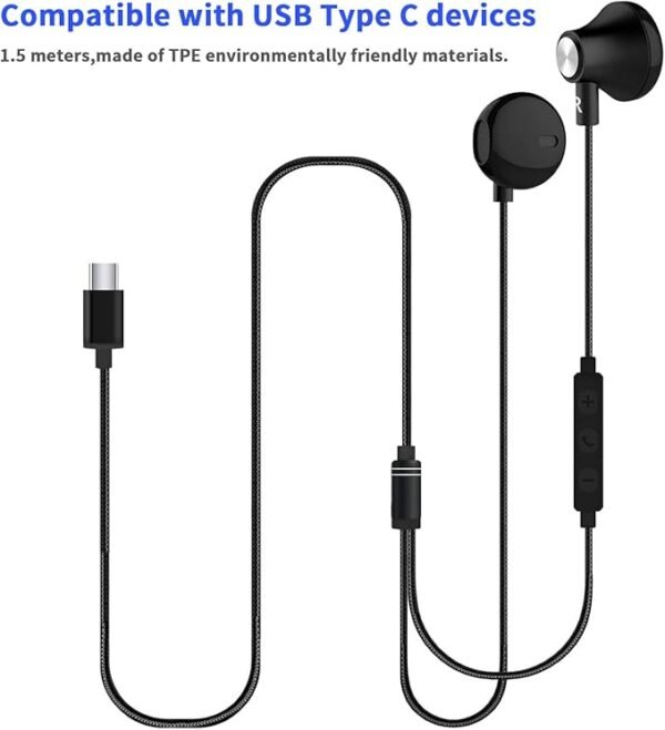 ⁦USB Wired Earphones⁩ - الصورة ⁦3⁩