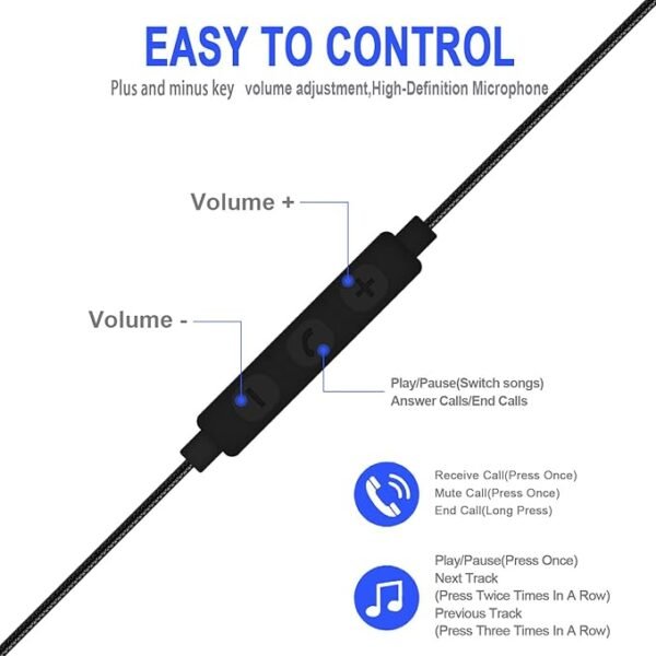 ⁦USB Wired Earphones⁩ - الصورة ⁦5⁩
