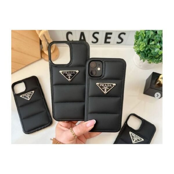 ⁦Leather Prada Case For Iphone⁩ - الصورة ⁦2⁩