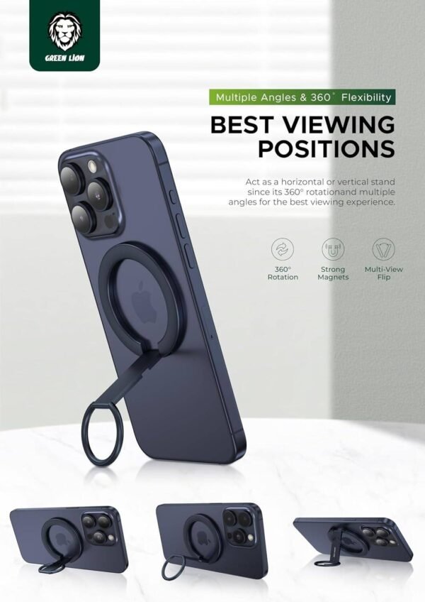 ⁦Foldable Magnetic Ring Holder⁩ - الصورة ⁦4⁩