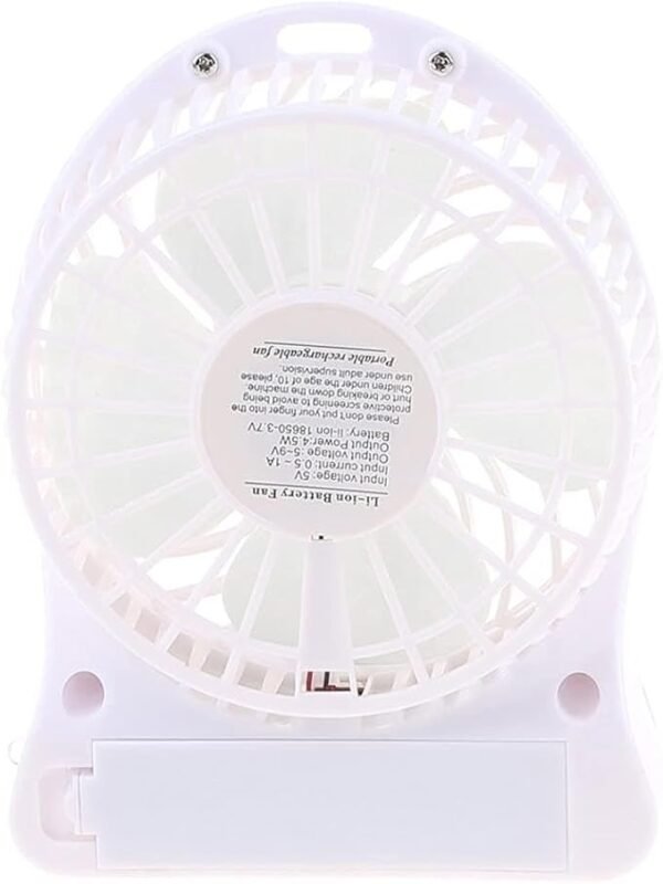 ⁦Mini Portable Fan with LED Light⁩ - الصورة ⁦5⁩