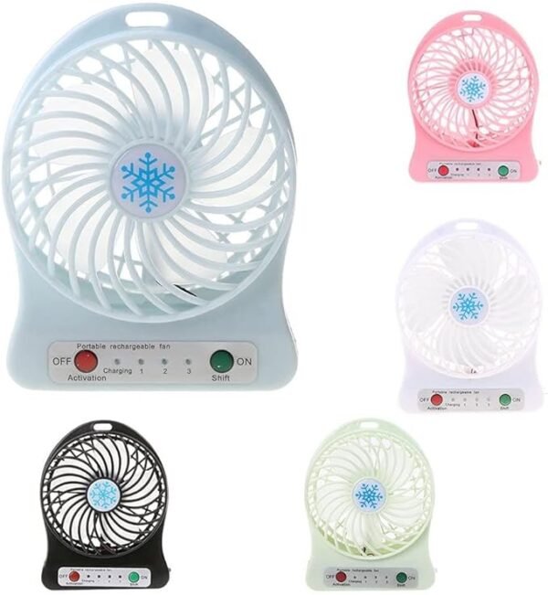 Mini Portable Fan with LED Light