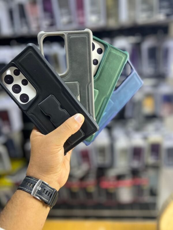 ⁦Stand leather case for samsung⁩ - الصورة ⁦2⁩