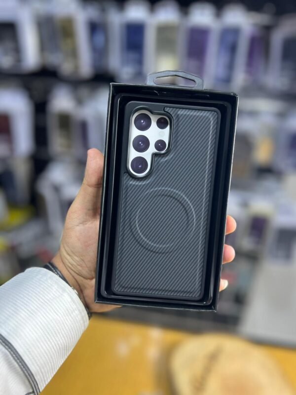 ⁦carbon magsafe cover for samsung⁩ - الصورة ⁦3⁩