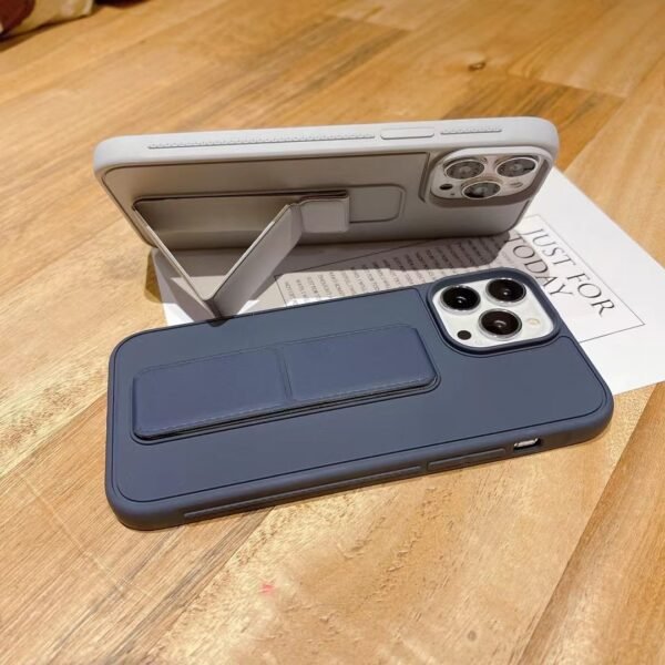 Stand leather case for iphone