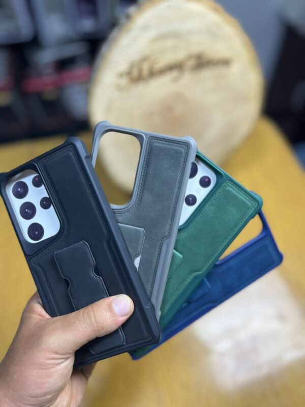 ⁦Stand leather case for samsung⁩ - الصورة ⁦3⁩