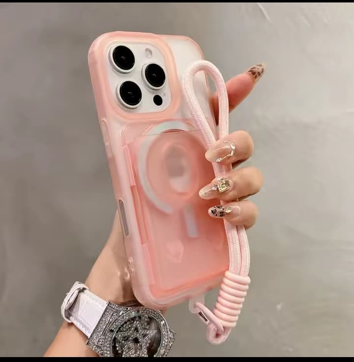 Transparent Magsafe wallet case for iphone - الصورة 4