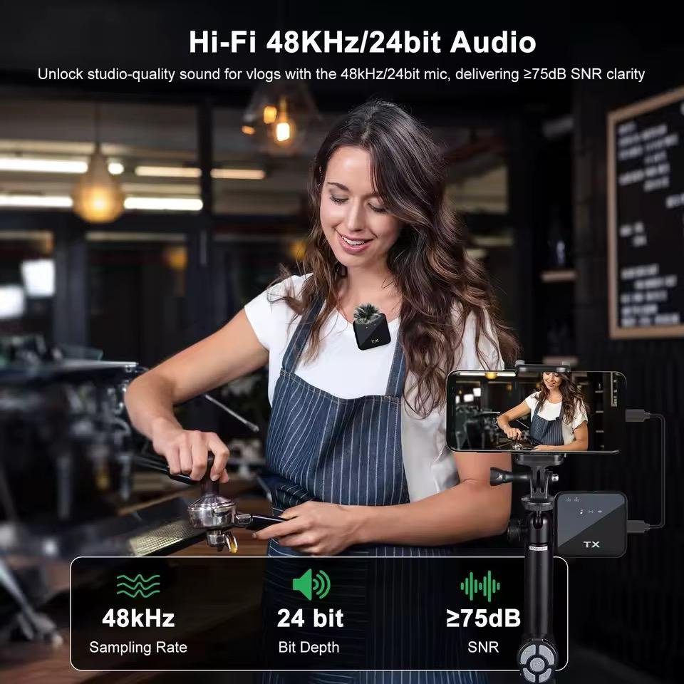 Wireless lavalier Microphone PD-WM11 - الصورة 2