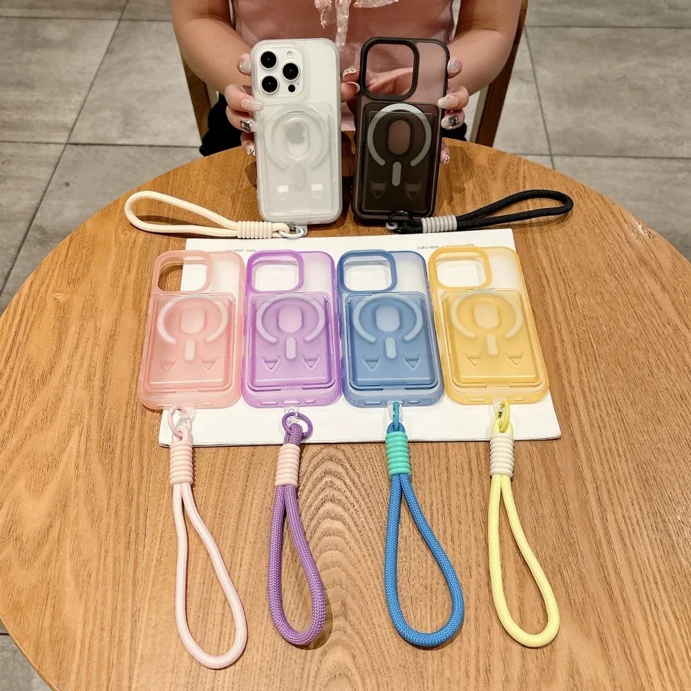 Transparent Magsafe wallet case for iphone