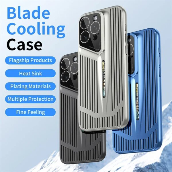 ⁦Blade Cooling Case For Iphone 16 PRomax⁩ - الصورة ⁦3⁩