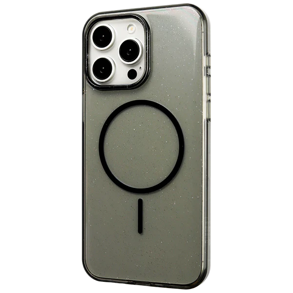 Sleek Edge Glitter Clear Magnetic Case