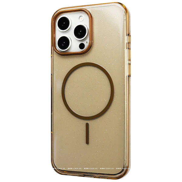 Sleek Edge Glitter Clear Magnetic Case - الصورة 3