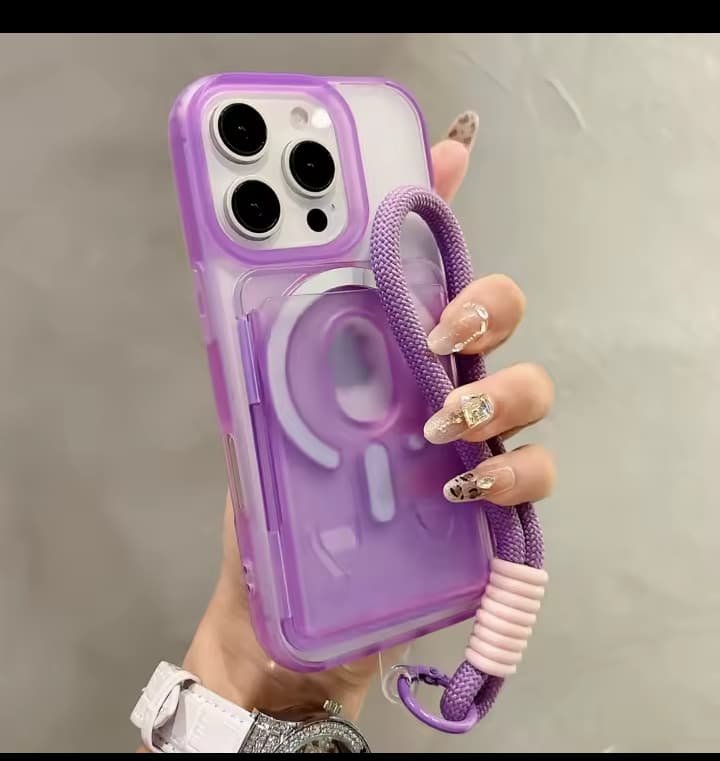 Transparent Magsafe wallet case for iphone - الصورة 2