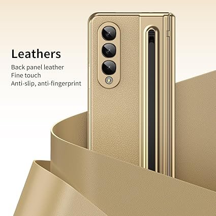 Foldino Leather Case with Pen Samsung Z Fold - الصورة 3