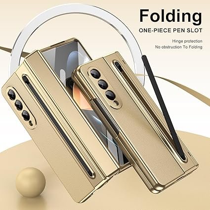 Foldino Leather Case with Pen Samsung Z Fold - الصورة 6