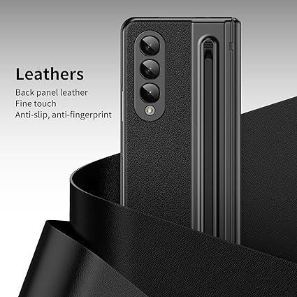 Foldino Leather Case with Pen Samsung Z Fold - الصورة 7