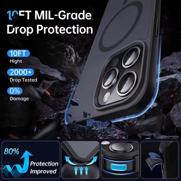 ⁦Hybrid Matte case cover for iphone⁩ - الصورة ⁦5⁩