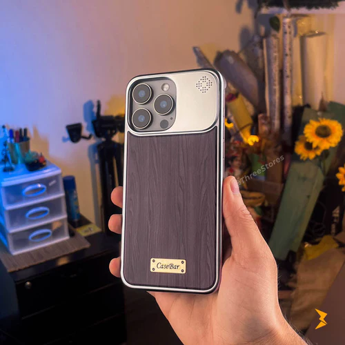 Wooden case cover for iphone - الصورة 2