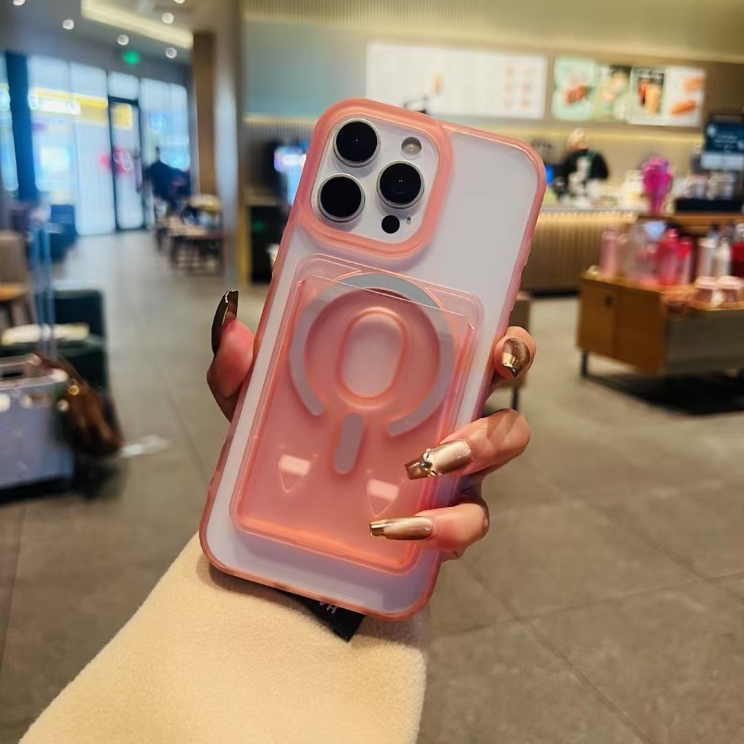 Transparent Magsafe wallet case for iphone - الصورة 24