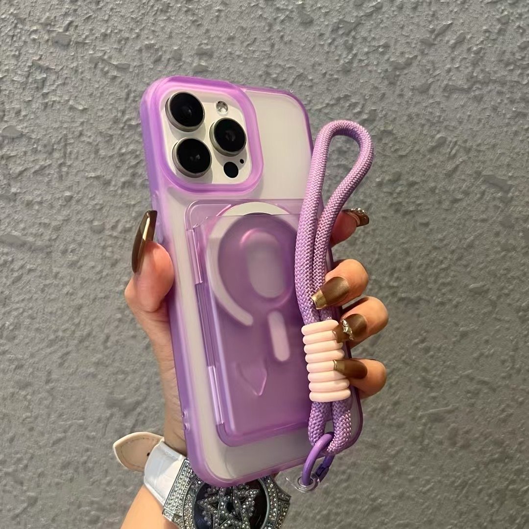 Transparent Magsafe wallet case for iphone - الصورة 14