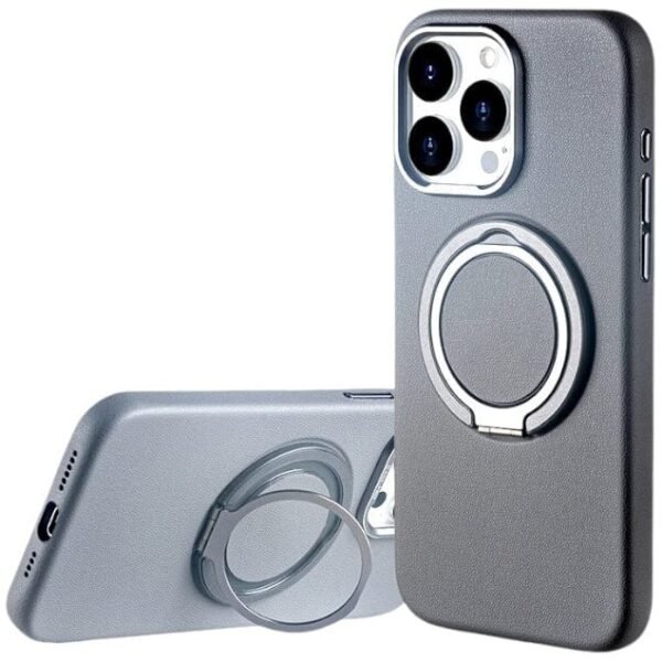 ⁦Leather Case, Invisible Magnetic Holder for iphone⁩ - الصورة ⁦7⁩