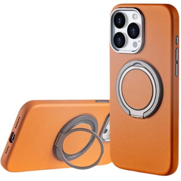Leather Case, Invisible Magnetic Holder for iphone