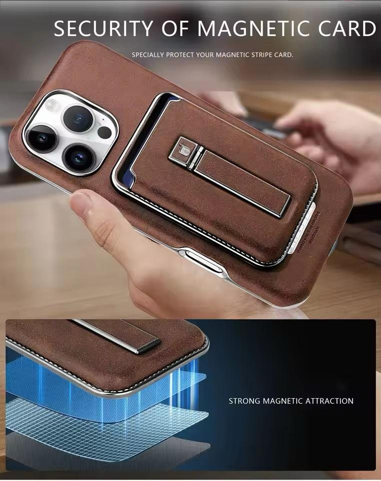 New leather wallet case for iphone - الصورة 2