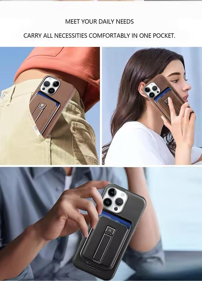 New leather wallet case for iphone - الصورة 4