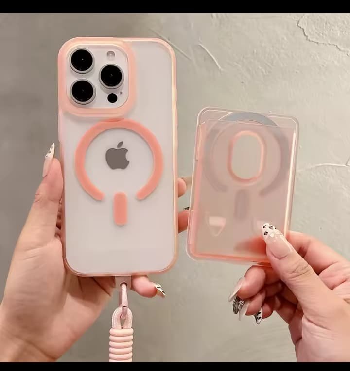 Transparent Magsafe wallet case for iphone - الصورة 8