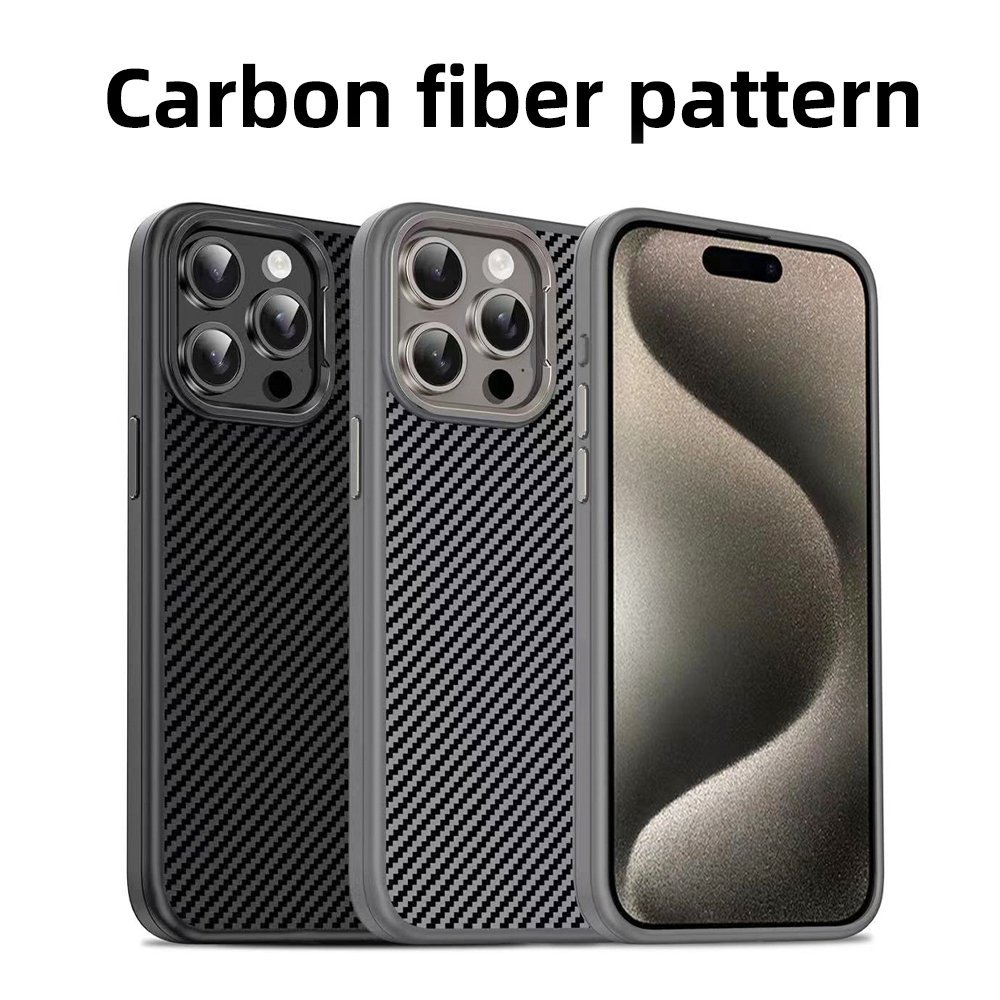 fiber carbon pattern cover for iphone