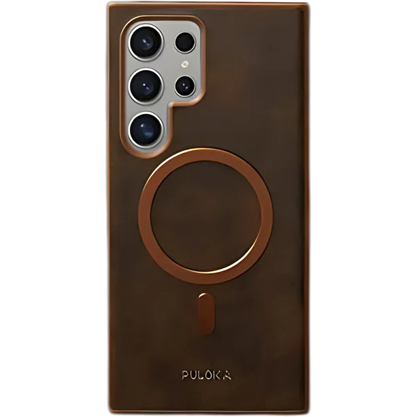 Leather Magsafe Poulka Case For samsung - الصورة 3