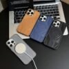 leather magsafe cover for iphone