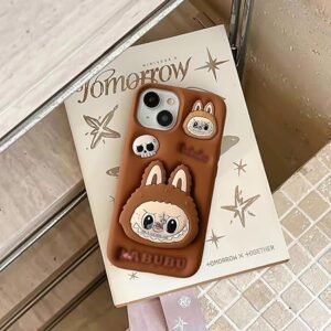 Labubuo Phone Case Retractable Stand for iphone