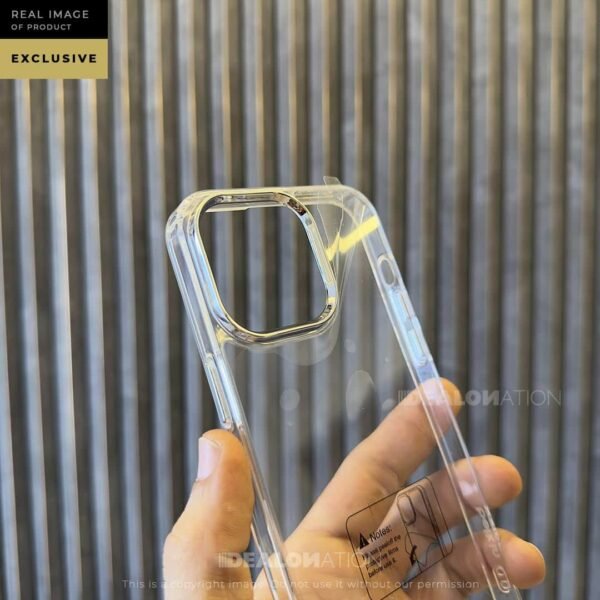 ⁦SHEERFORCE Clear Case With Silver Camera Ring for iphone⁩ - الصورة ⁦6⁩
