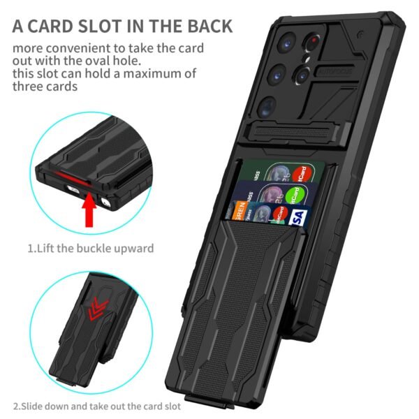 ⁦Card Slot Wallet Case for SAMSUNG⁩ - الصورة ⁦5⁩