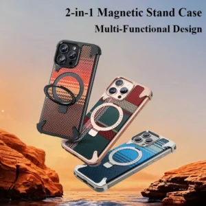 New Carbon Fiber Borderless Phone case Rotating for iphone